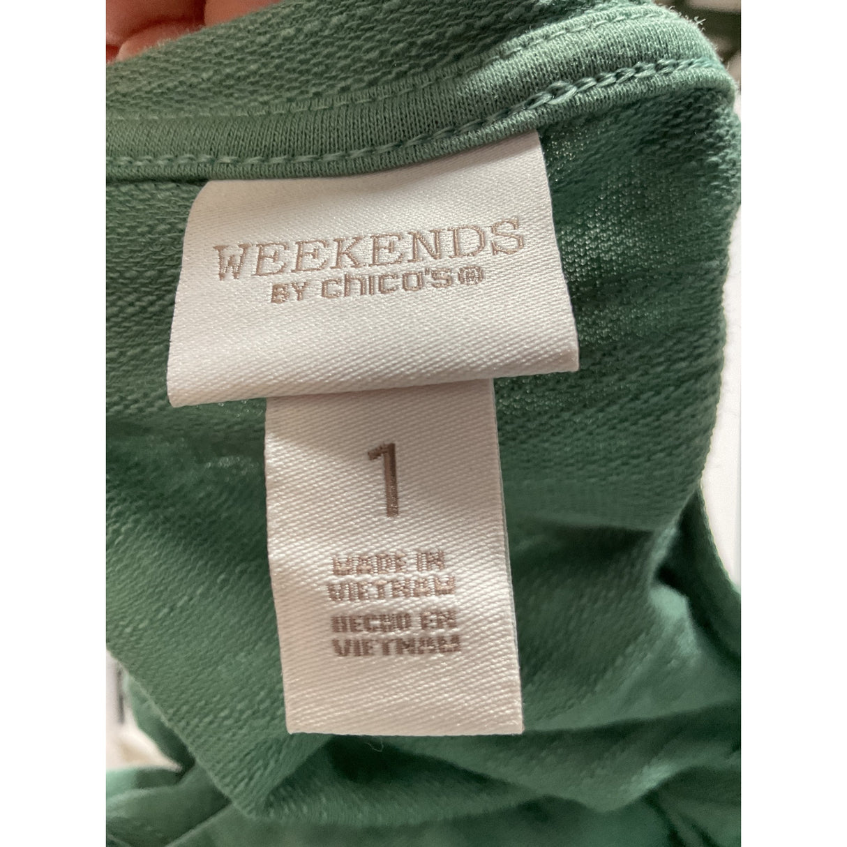 Chico's Green Sweatshirt - Size 1