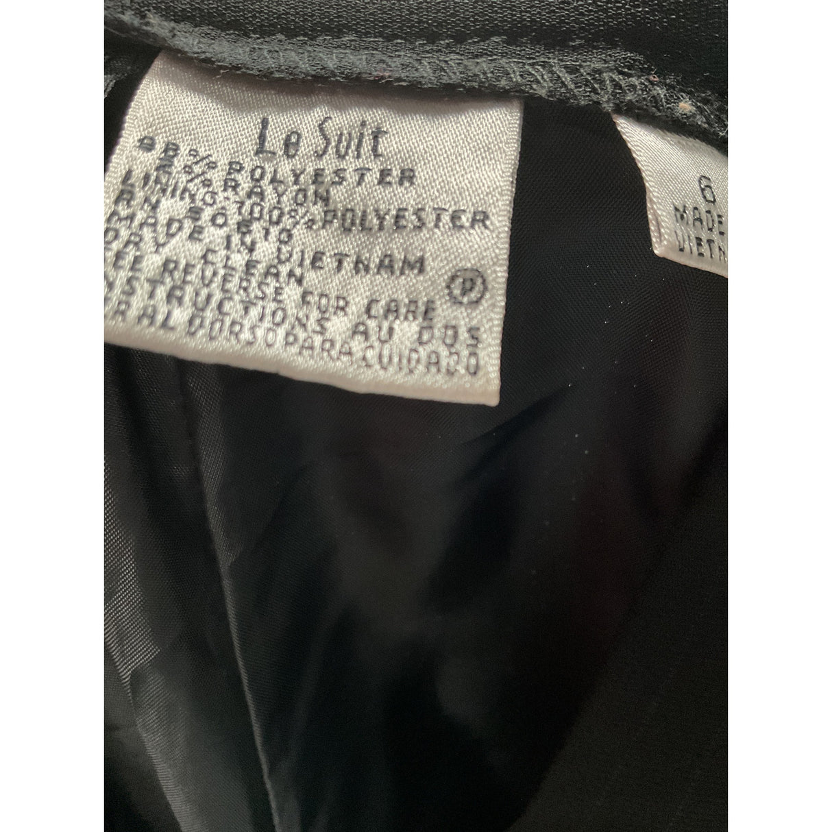 Le Suit Dress Pants Black Size 6