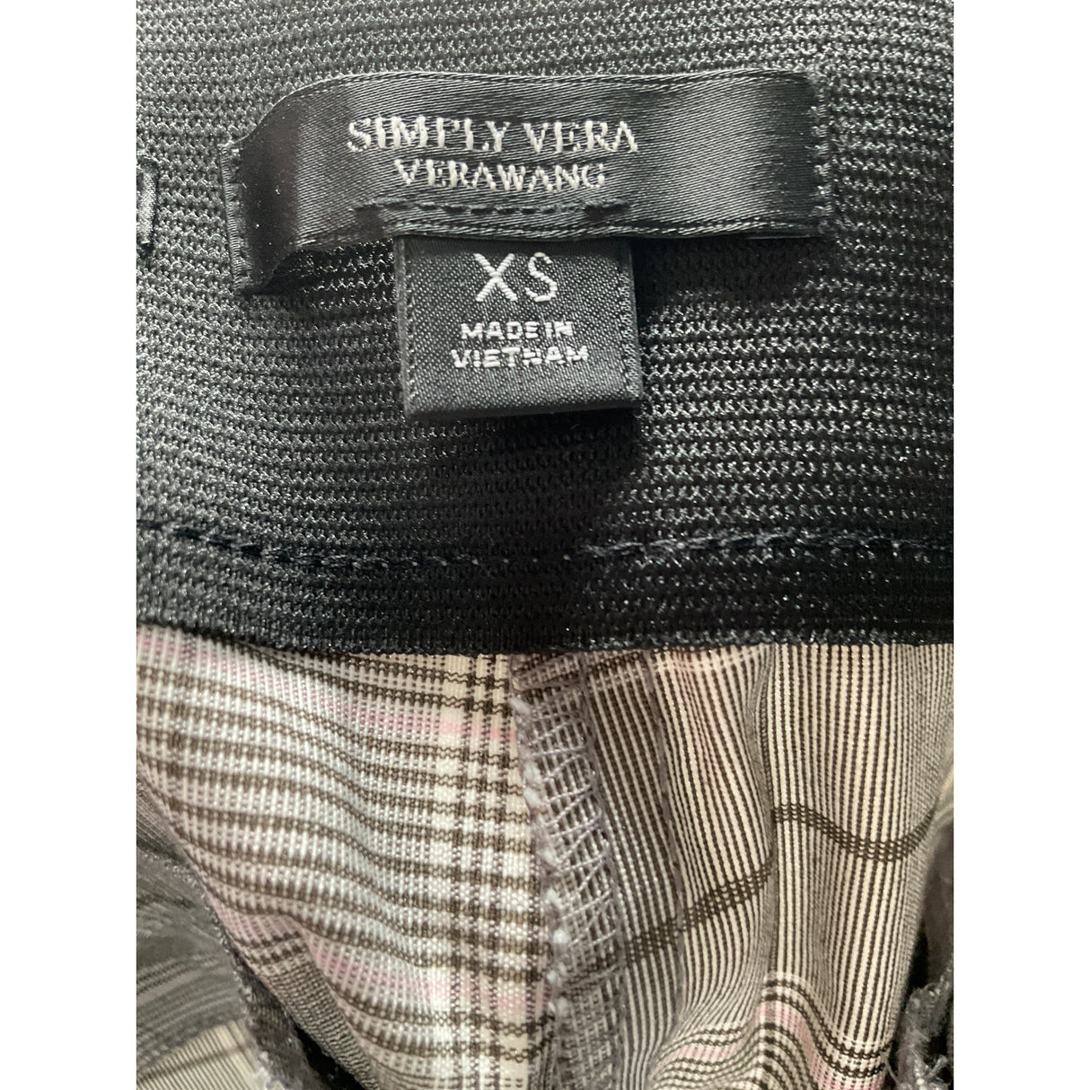 Simply Vera Vera Wang Gray Plaid Capri Pants - XS