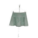 BCBGMAXAZRIA Green Velvet A-Line Skirt