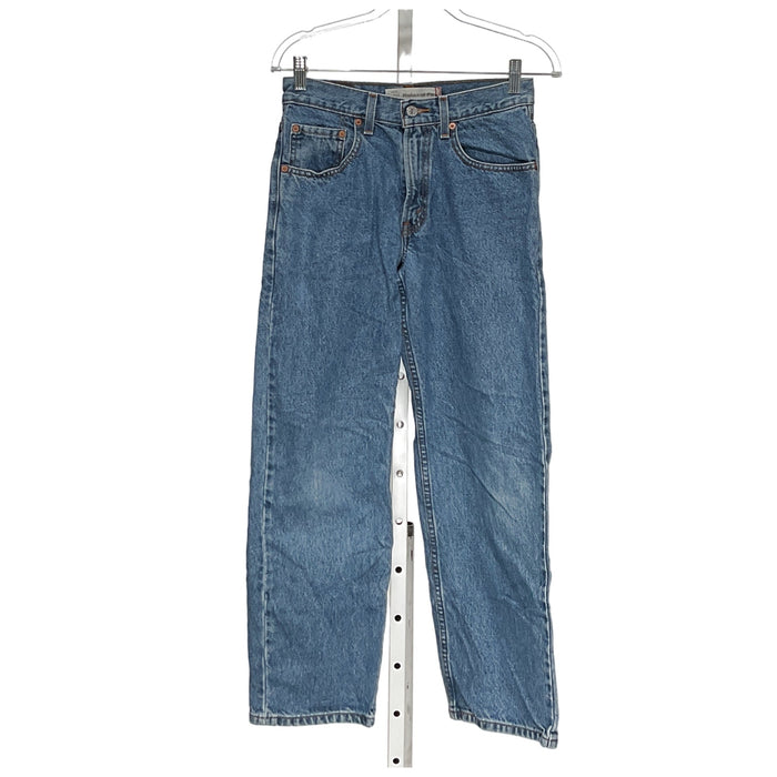 Levi's Men's Blue Cotton Ankle Jeans