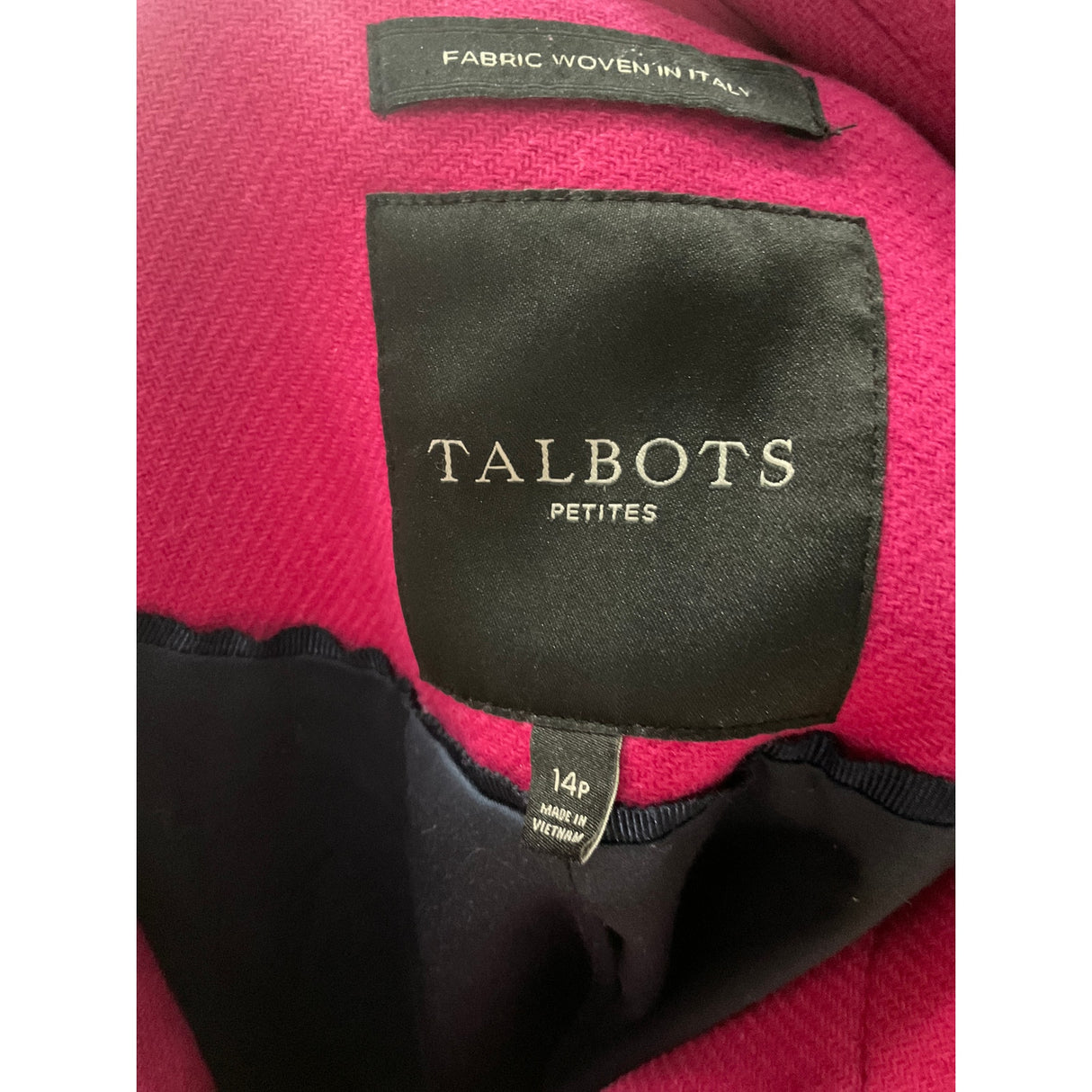 Talbots Pink Wool Blazer - Size 14P