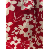 Madewell Red Floral Jumpsuit