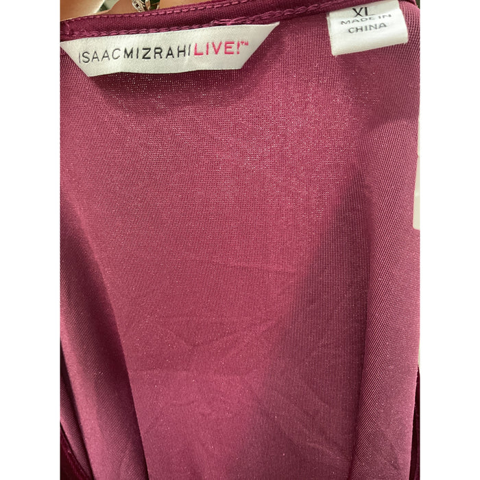 Isaac Mizrahi Red Pullover Sweater - XL