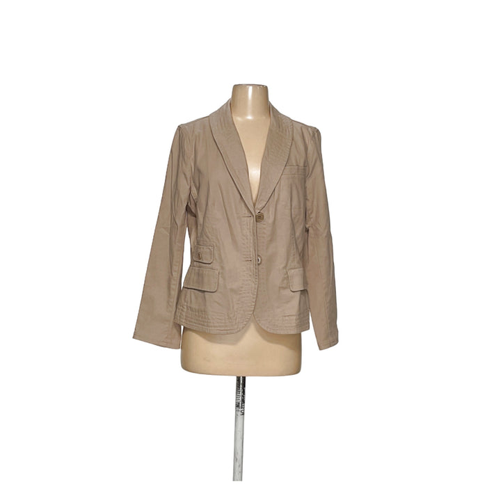 Talbots Brown Cotton Blazer, Women's Size 12P