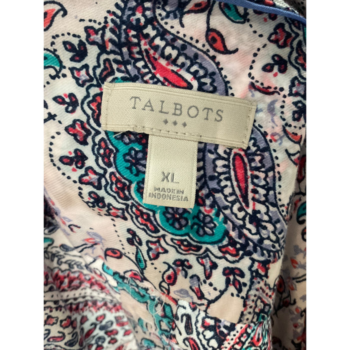 Talbots Multicolor Button-Up, XL