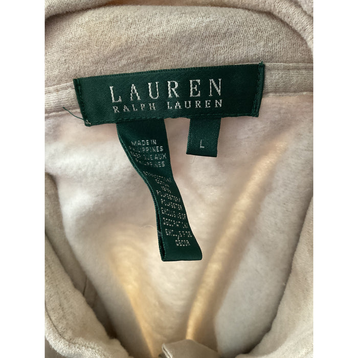 Lauren Ralph Lauren Beige Full Zip Sweater (Size L)