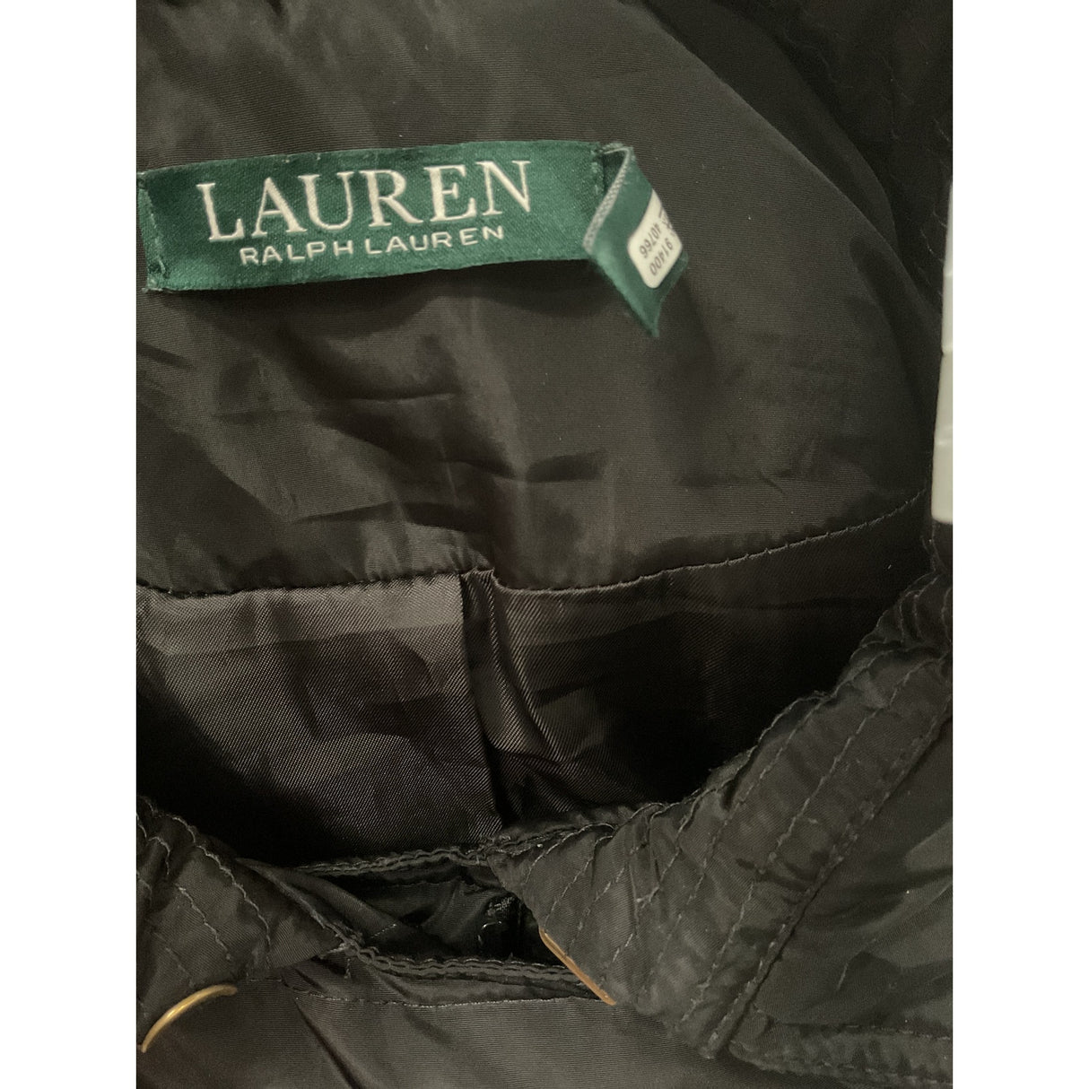 Lauren Ralph Lauren Black Quilted Jacket XS