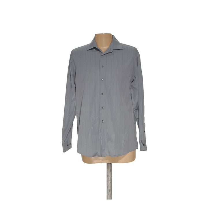 Calvin Klein Gray Button-Up Shirt