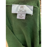 CeCe Green Cotton Blouse Plus Size 3X