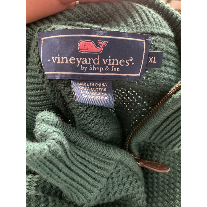 Vineyard Vines Green Henley Sweatshirt XL