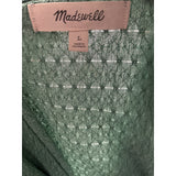 Madewell Green Woven Button-Up Top - Women's L