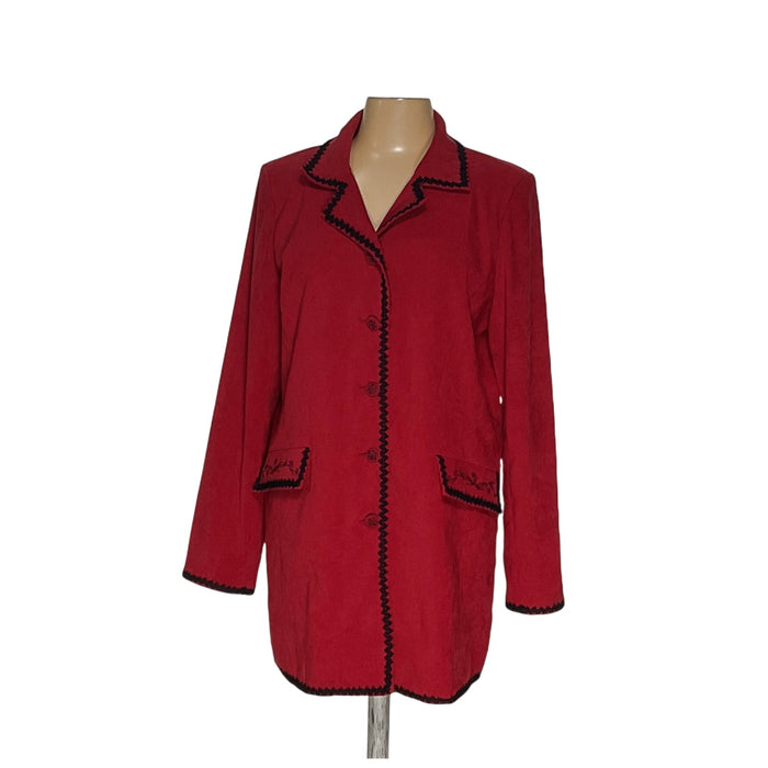 Susan Graver Red Jacket - Women's Size M