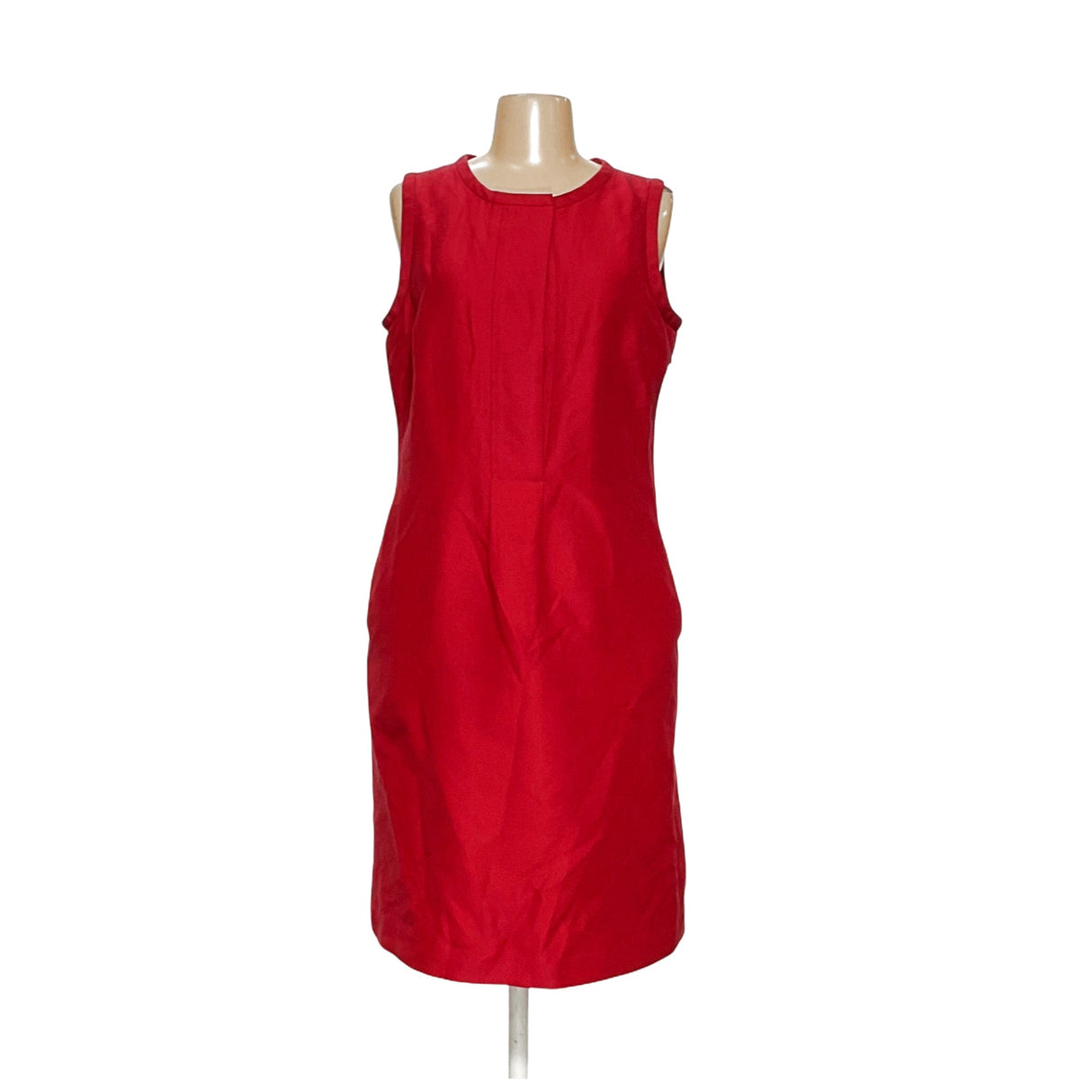 Talbots Red Cotton Sheath Dress