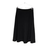Coldwater Creek Black A-Line Midi Skirt