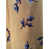 LOFT Yellow Floral Wrap Skirt