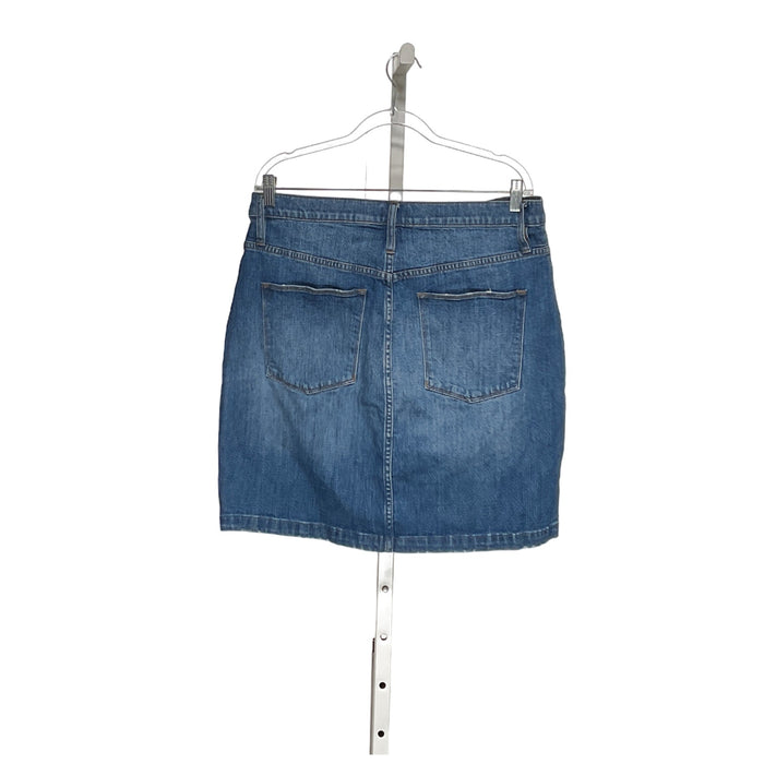 J.Crew Blue Cotton Mini Skirt