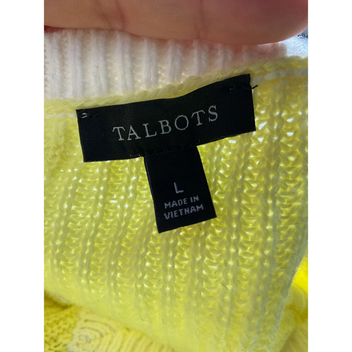 Talbots Yellow Henley Sweatshirt