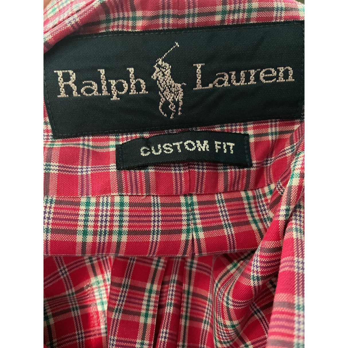 Ralph Lauren Pink Plaid Dress Shirt - Men's 17.5