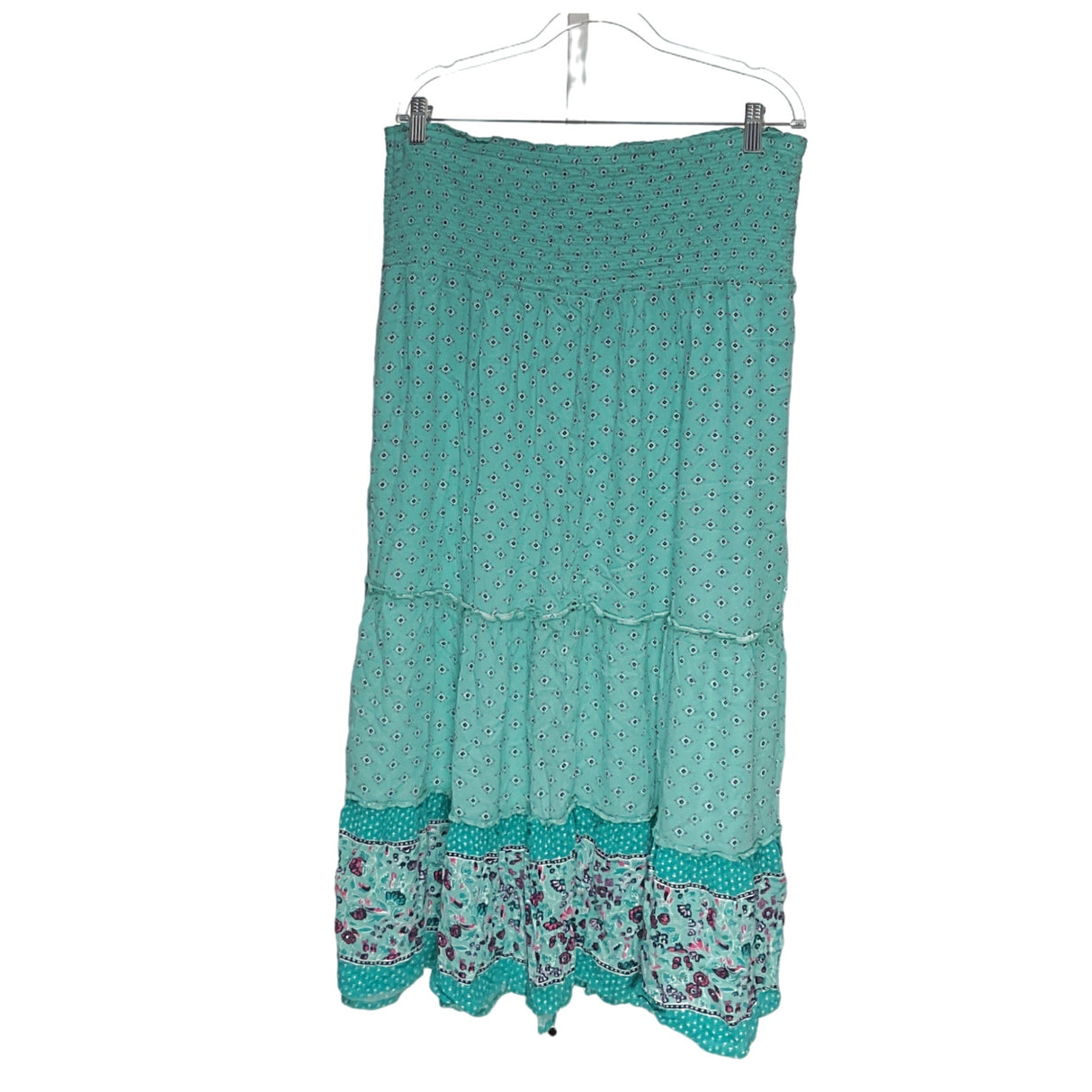 Aerie Green A-Line Midi Skirt - Women's XL