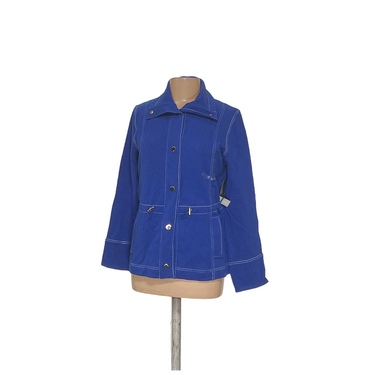 Jones New York Blue Cotton Jacket - Women's L