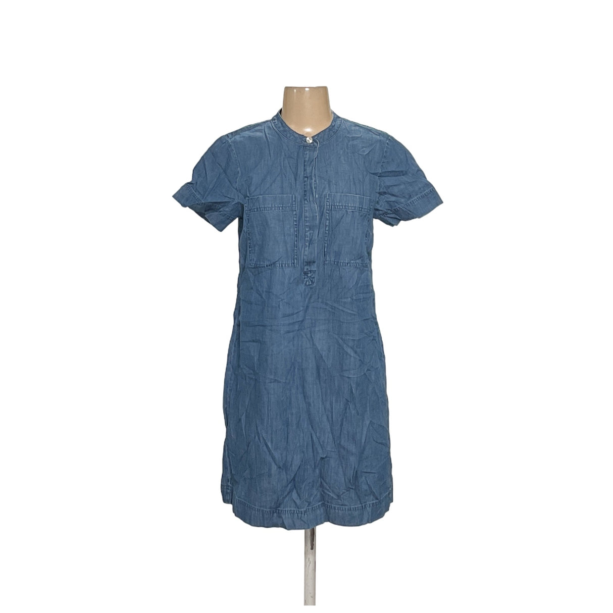 J. Crew Blue Midi Shirt Dress - Women's Size S