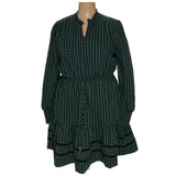 Draper James Green Cotton Blouson Dress