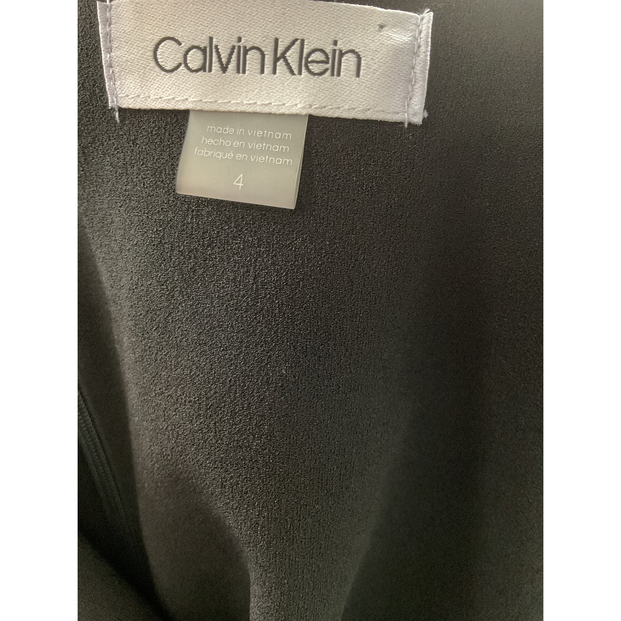 Calvin Klein Black Sheath Midi Dress