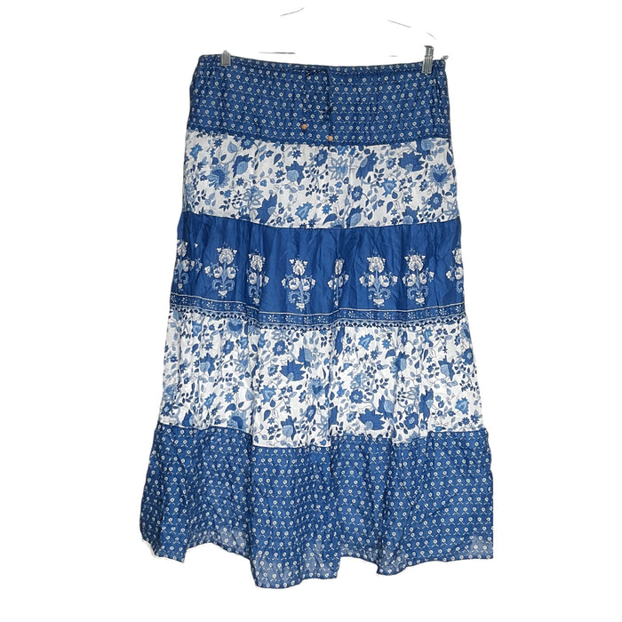 Lauren Ralph Lauren Blue Cotton Skirt