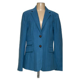 J. CREW Blue Wool Blazer Size 14