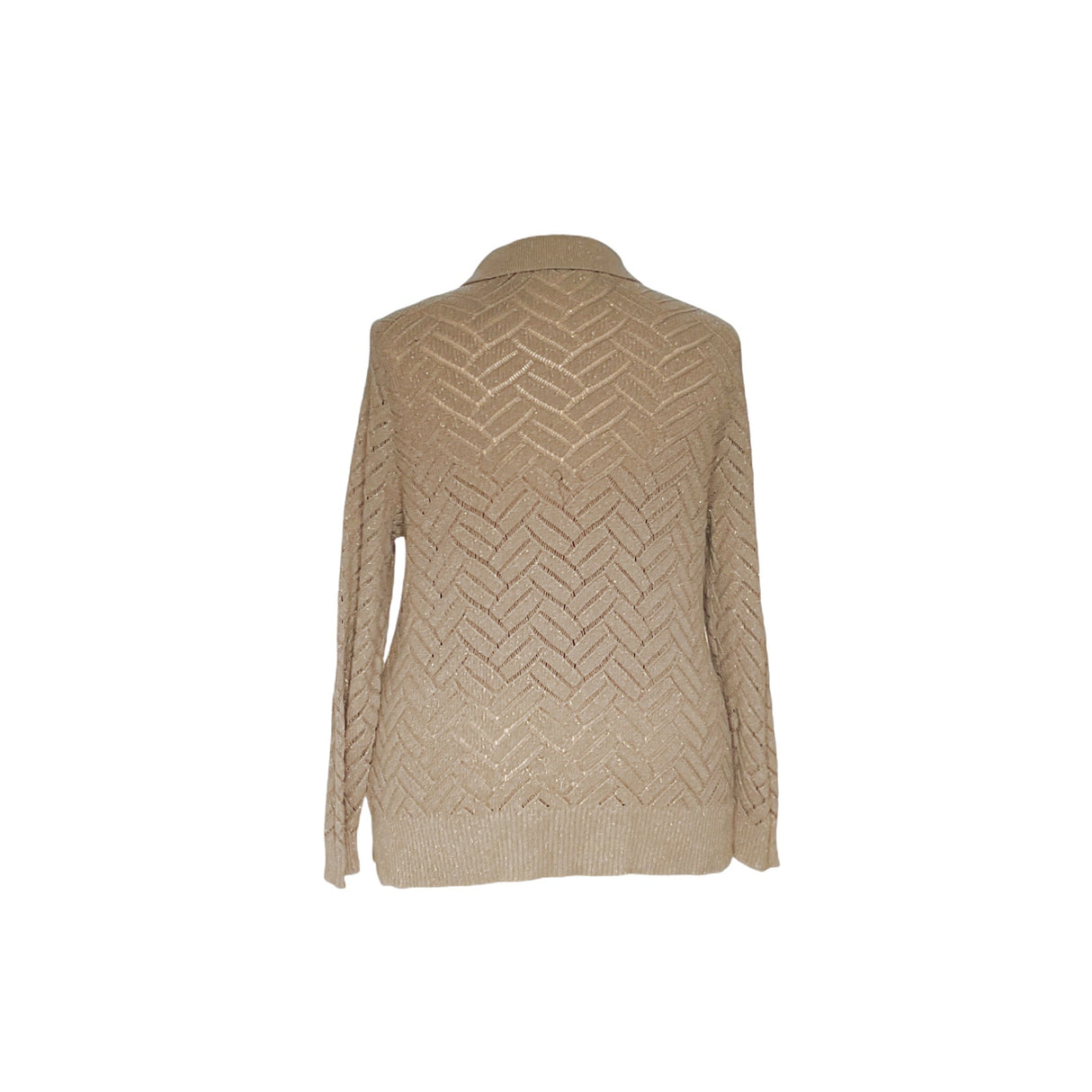 Soft Surroundings Beige Crochet Sweater