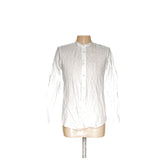 ZARA White Linen Long Sleeve Shirt - Men's M