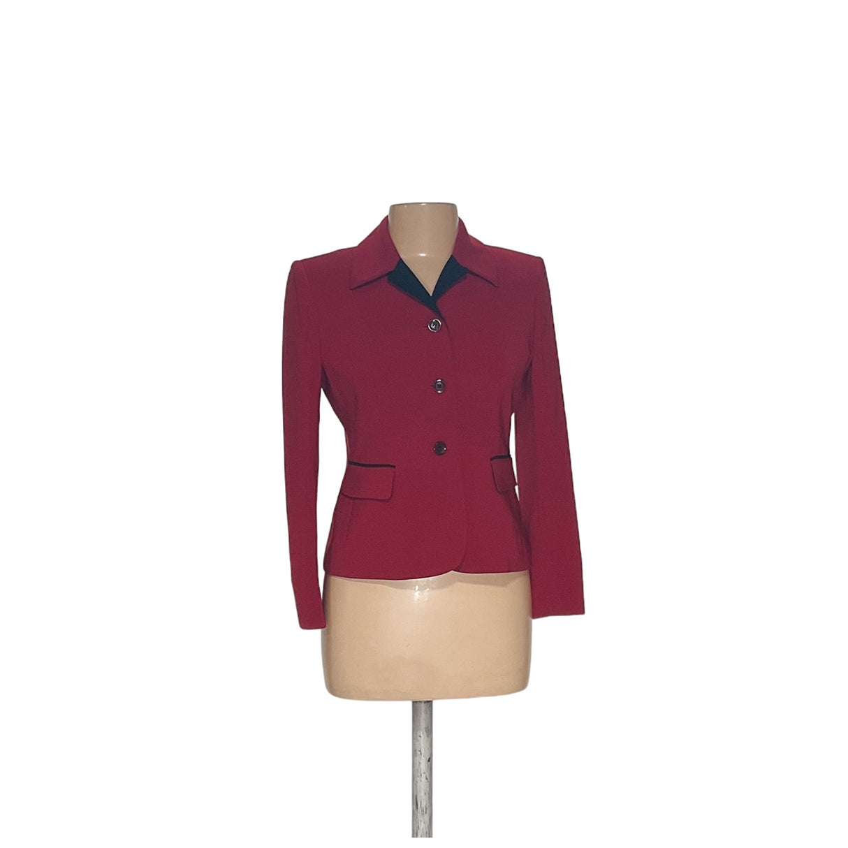 Kasper Red Basic Jacket for Women Size 4P