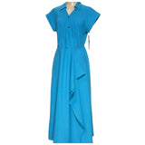 Calvin Klein Blue Wrap Dress - Size 10