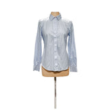 Brooks Brothers Blue Button-Up Top