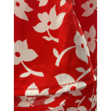 J.Crew Red Floral Wrap Midi Dress - Size 6