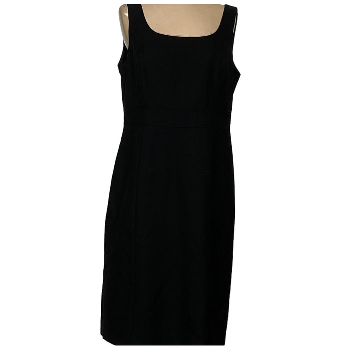 Ann Taylor Black Sheath Dress, Size 10