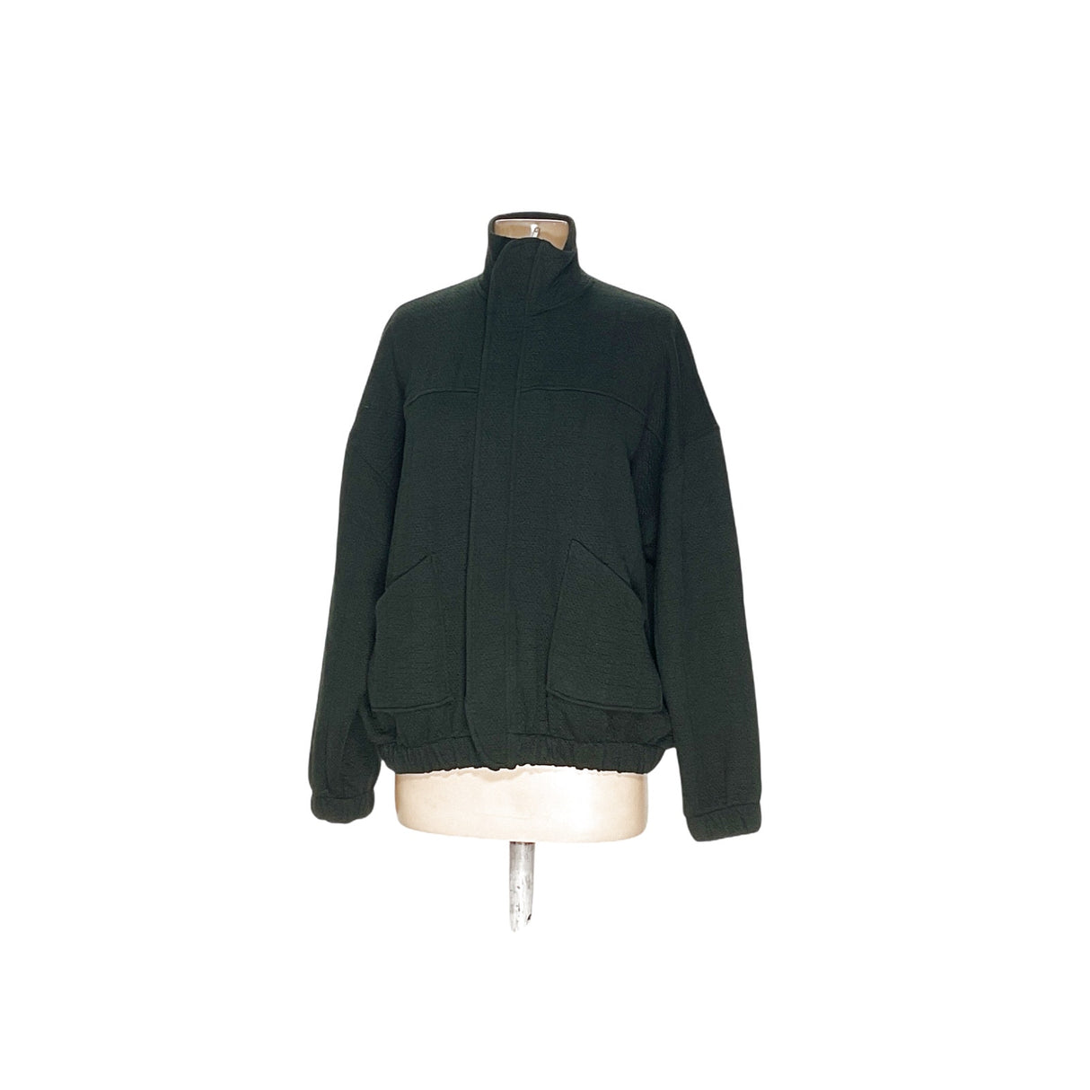 ZARA Green Women's Full Zip Sweater XS