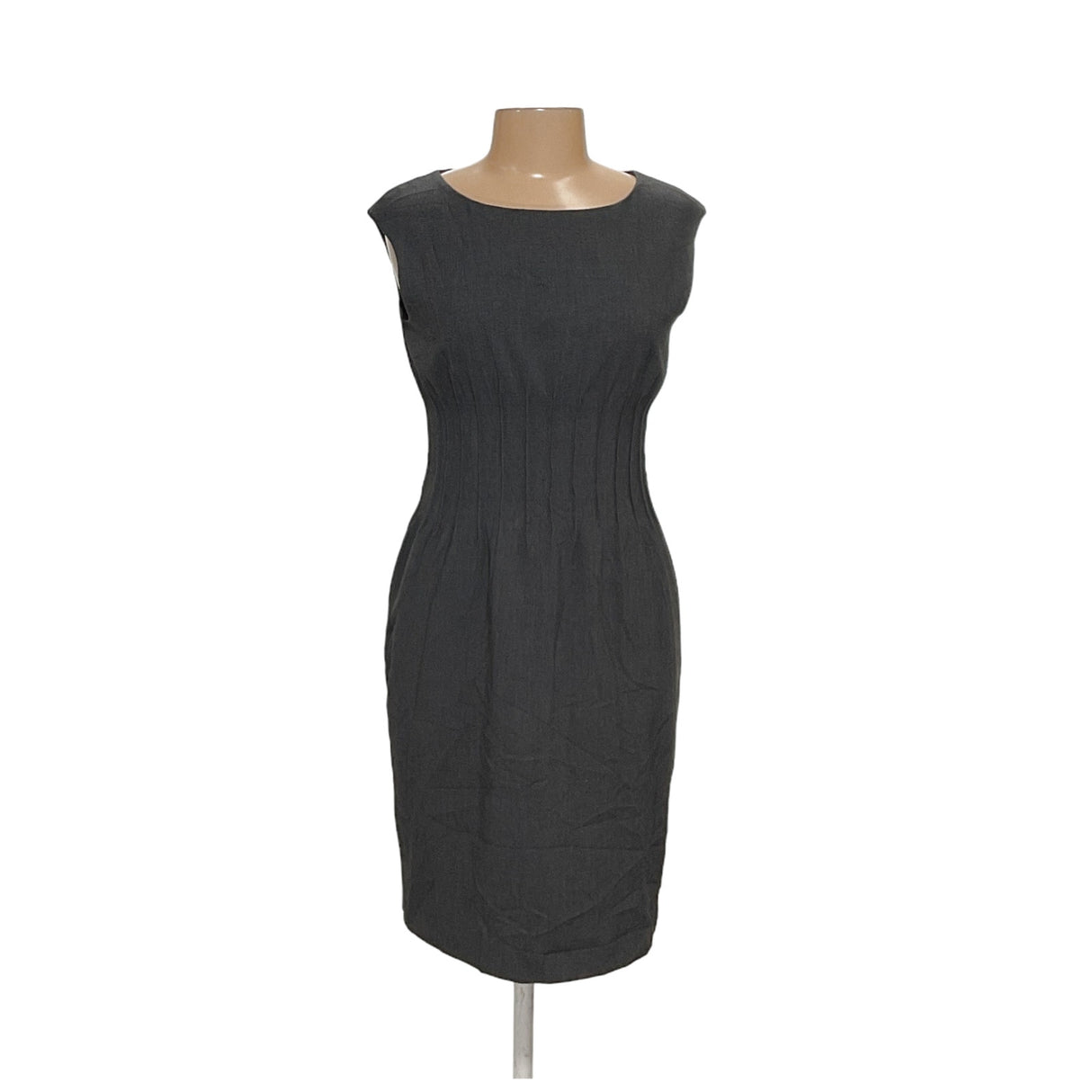 Calvin Klein Midi Sheath Dress - Gray (L)