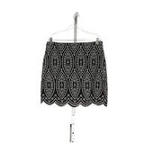 LOFT Black Cotton A-Line Skirt