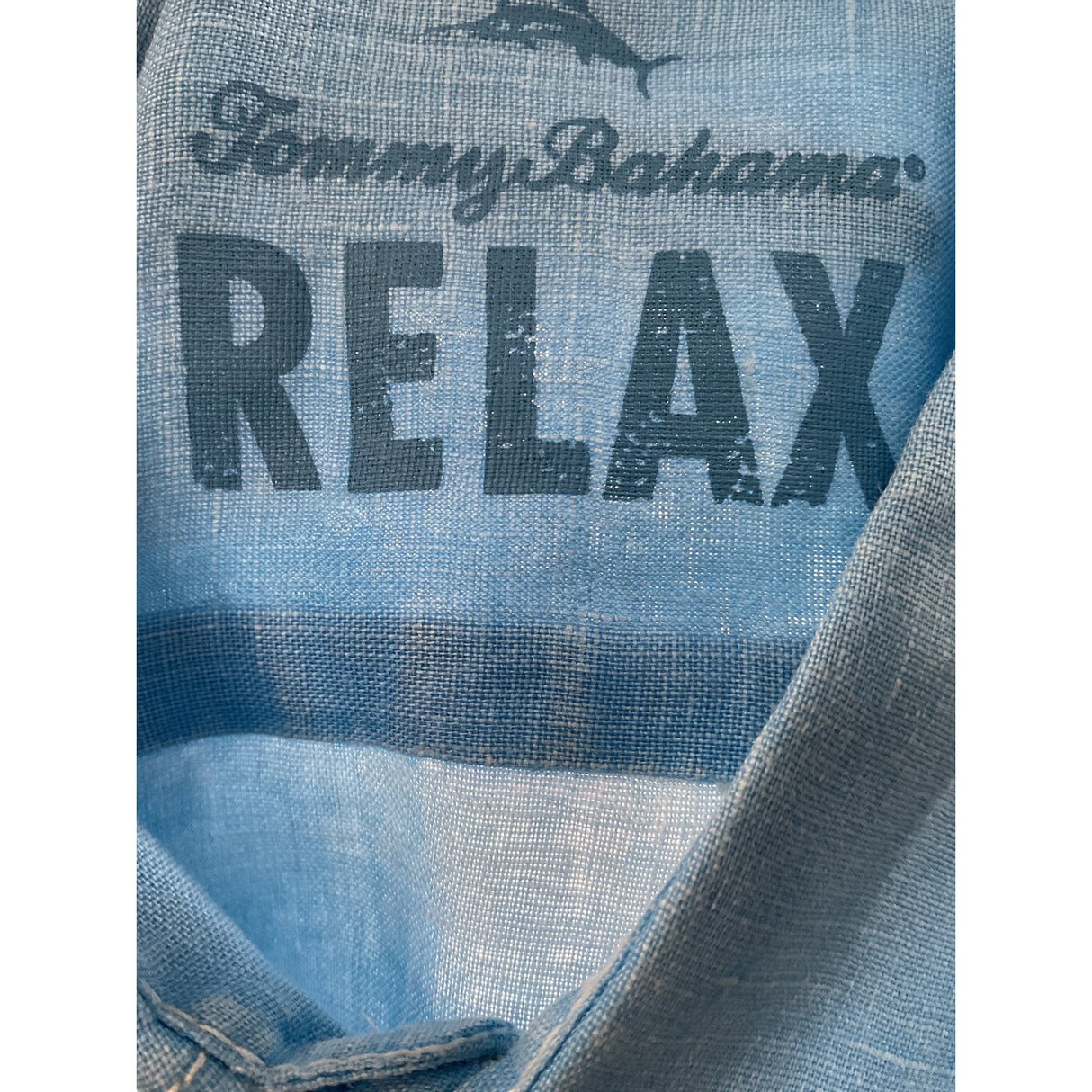 Tommy Bahama Blue Linen Button-Down