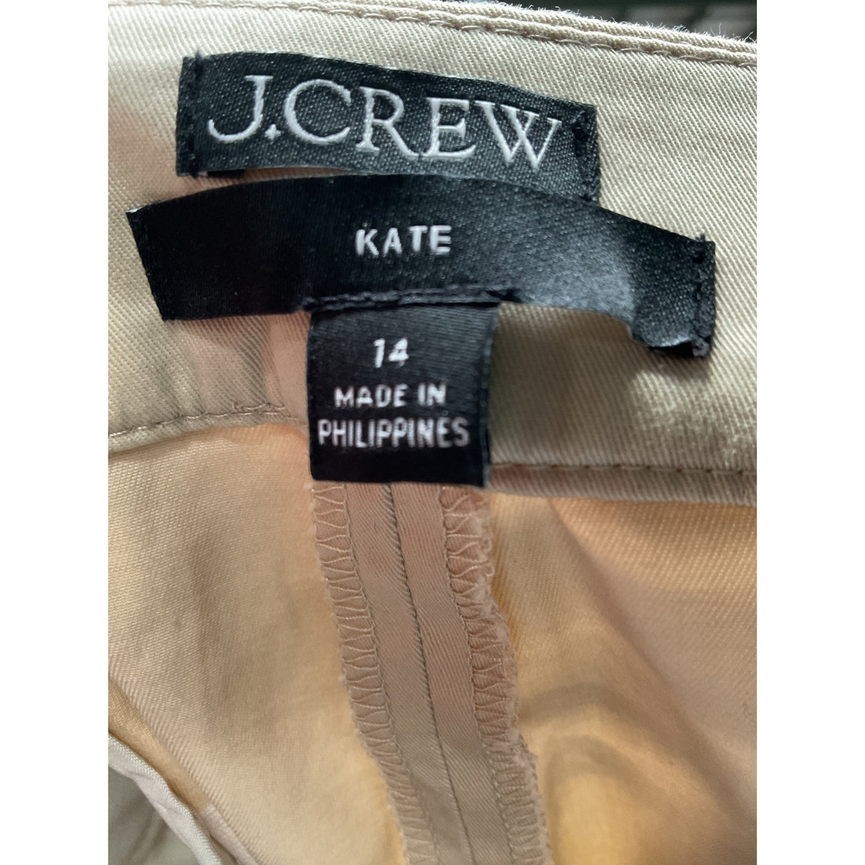 J. Crew Beige Ankle Pants, Size 14