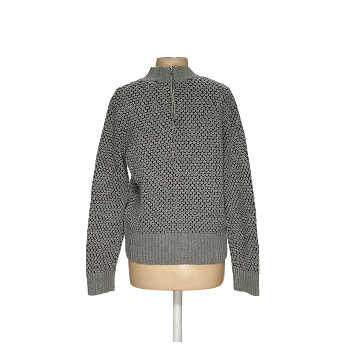 Banana Republic Gray Cotton Pullover Sweater L