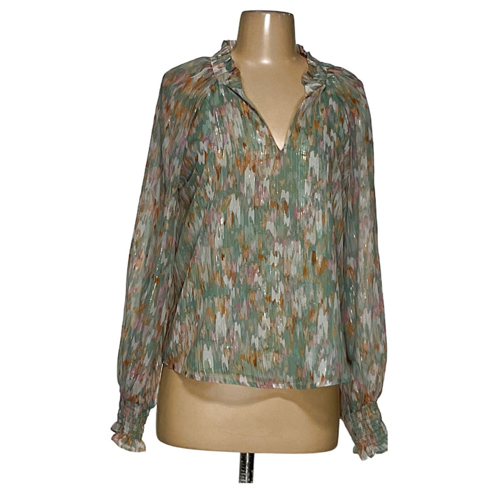 Aqua Multicolor Women's Blouse