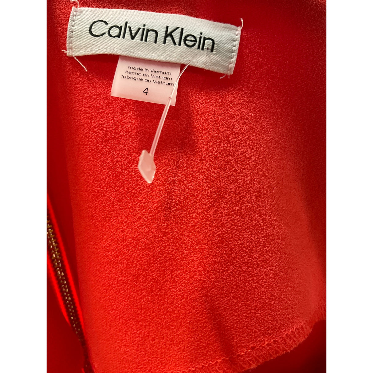 Calvin Klein Orange Sheath Dress