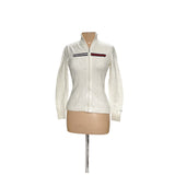 Tommy Hilfiger White Full Zip Sweater