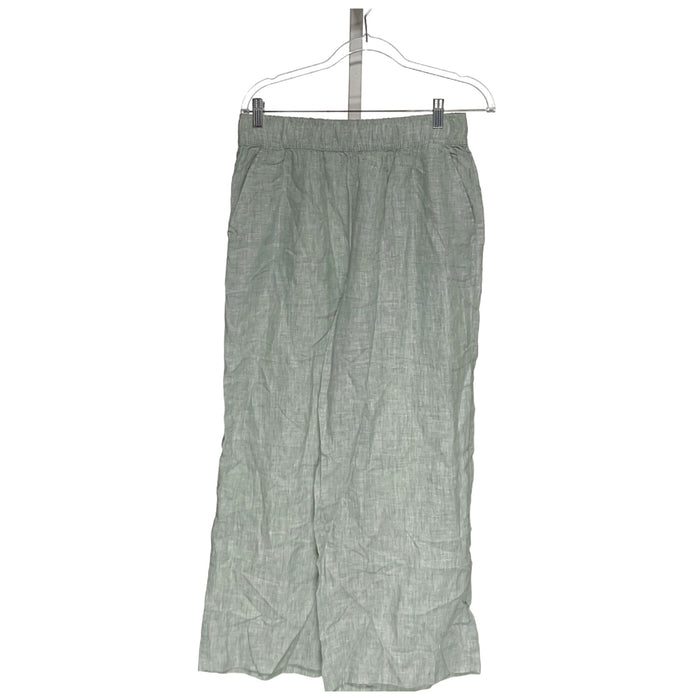 Tahari Green Linen Ankle Pants - Women's M