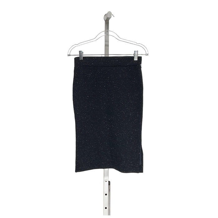 MADEWELL Blue A-Line Polyester Skirt XS