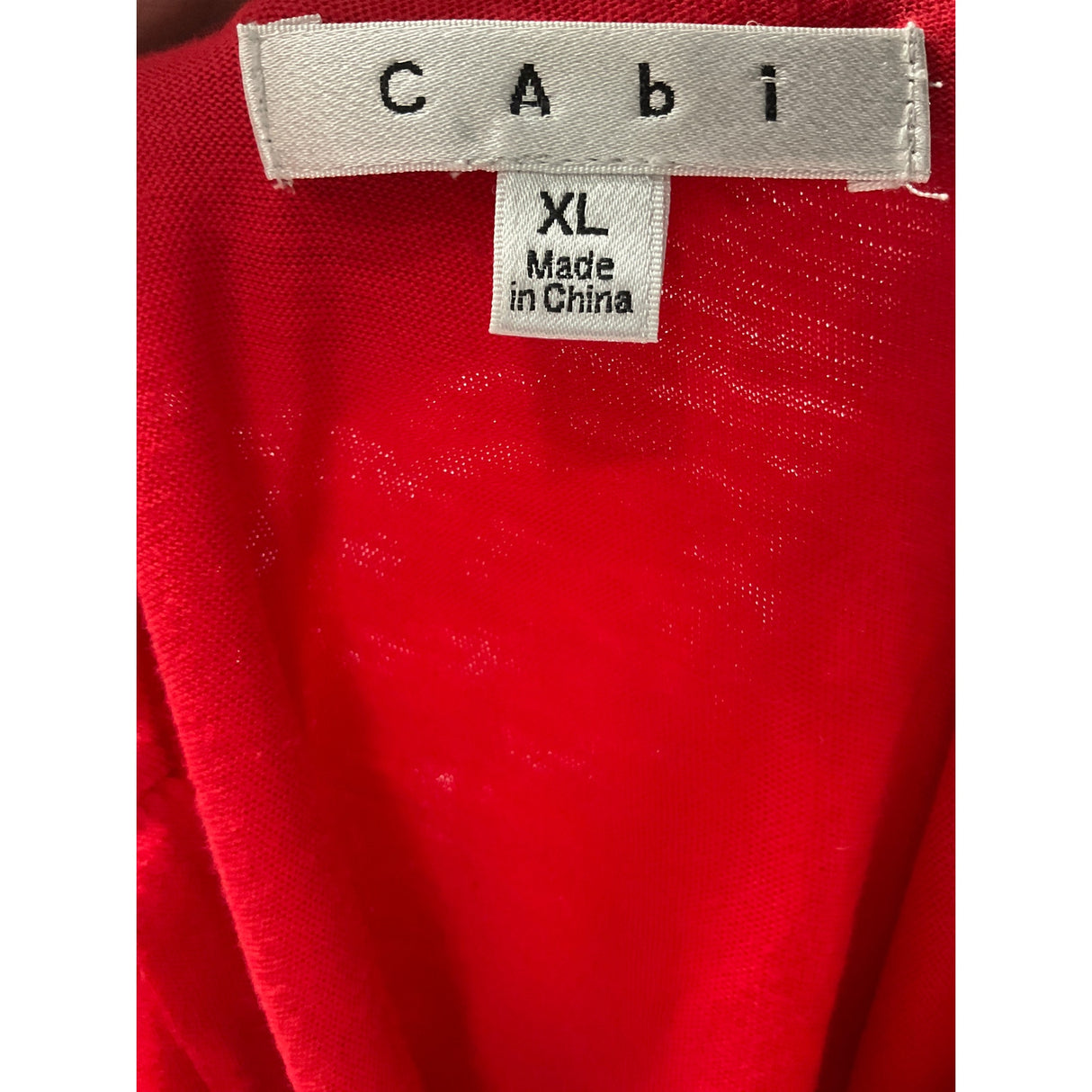 Cabi Red Cotton Blouse - XL