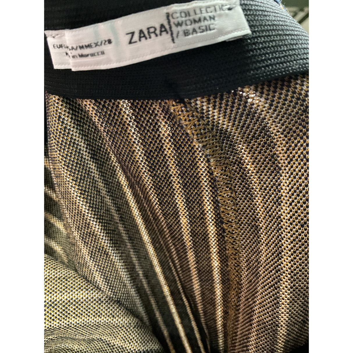 ZARA Multicolor A-Line Skirt